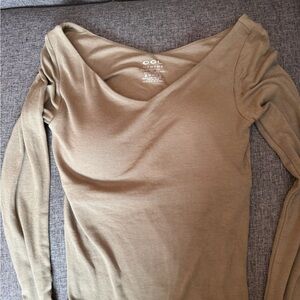 OGL Brown V-Neck Top